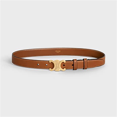 celine teen triomphe|Women's Teen Triomphe belt in natural calfskin .